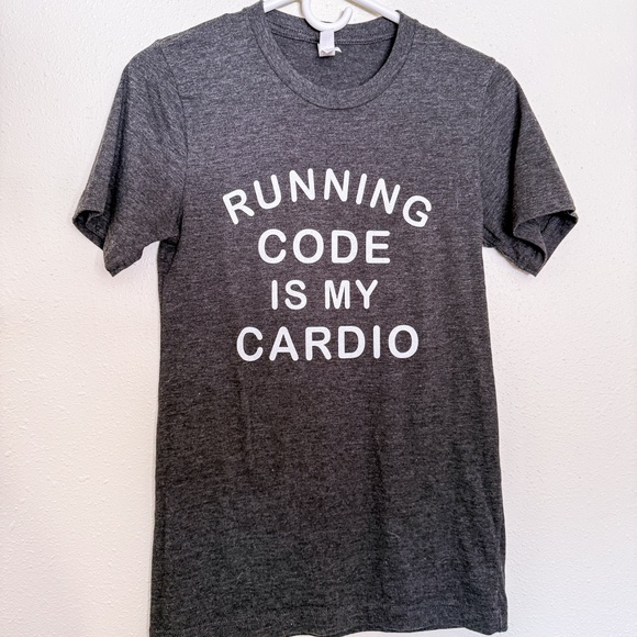 Running Code is My Cardio | Programmer T Shirt - Women in Tech - Picture 1 of 3